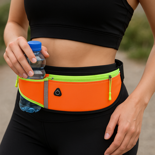 Slim Zip Running Belt with Pocket for Sports